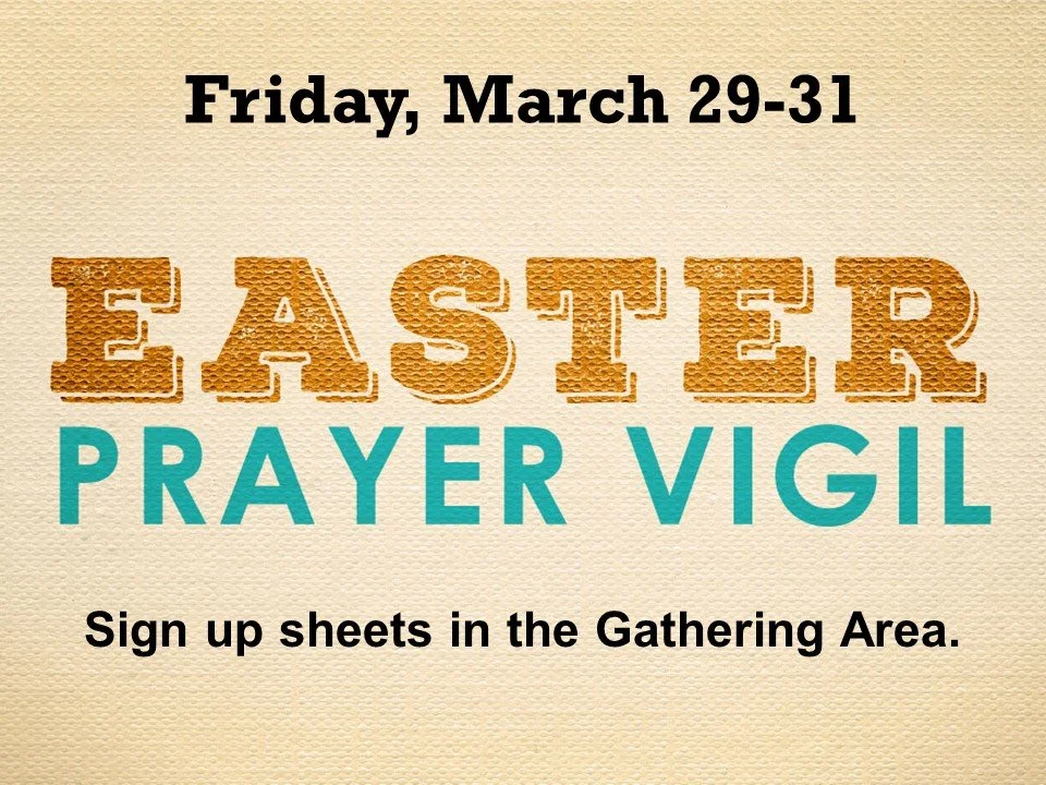 Easter Prayer Vigil