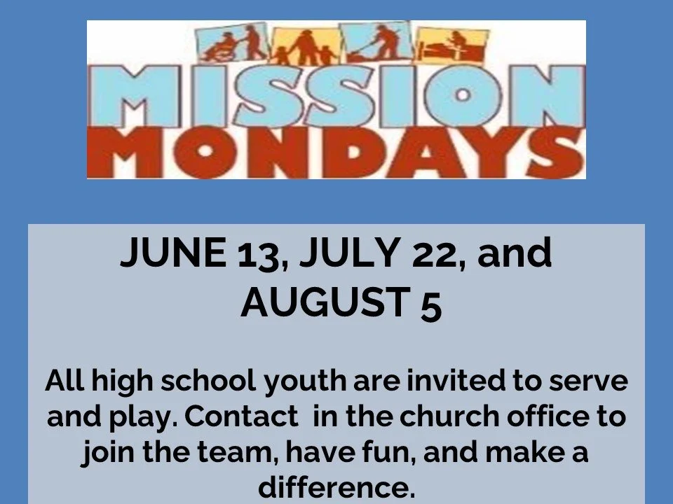 Mission Monday (High School Youth) 