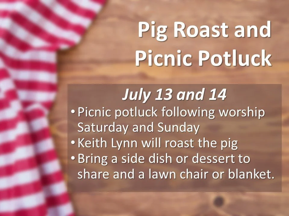 Pig roast and Picnic Potluck