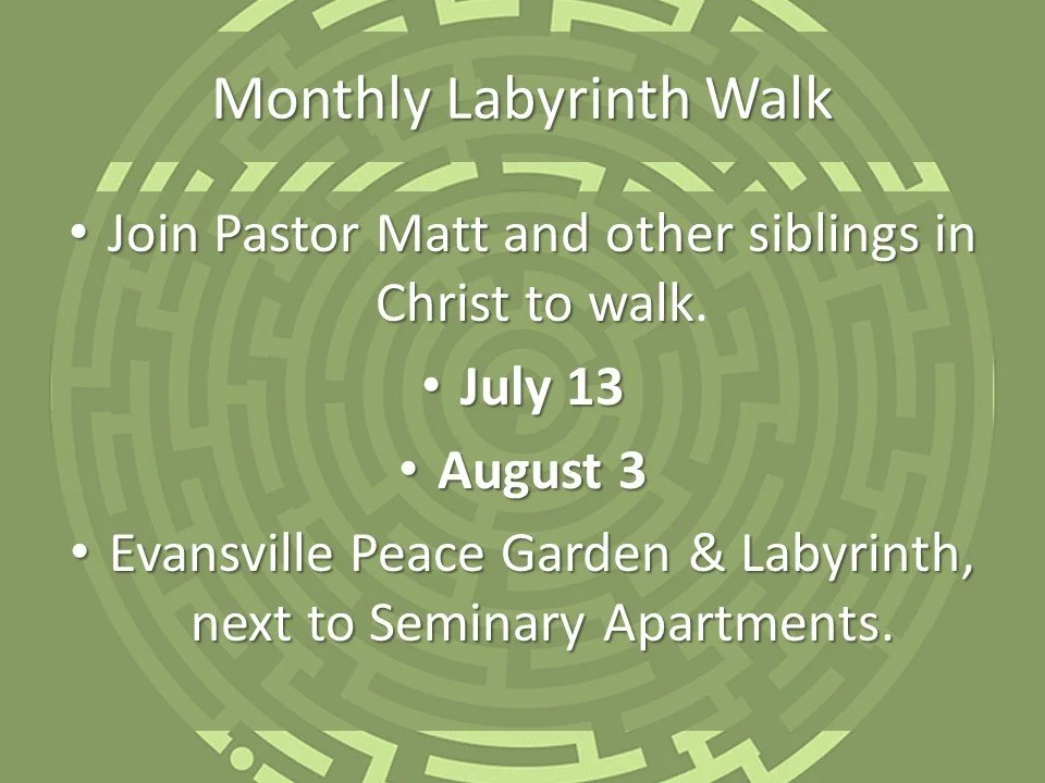 Monthly Labyrinth walk