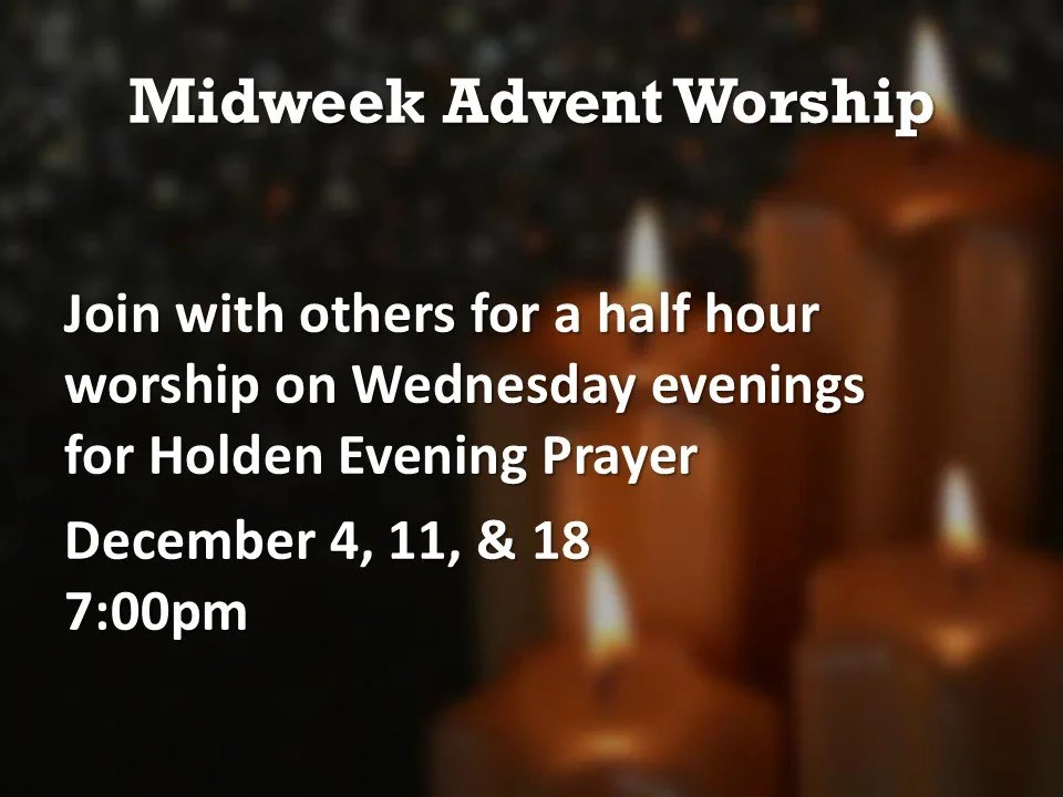 Midweek Advent Worship 