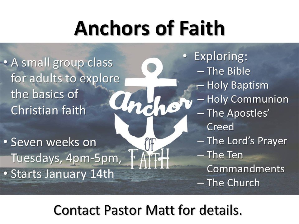 Anchors of Faith