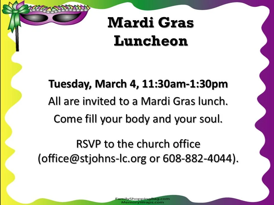 Mardi Gras Lunch 