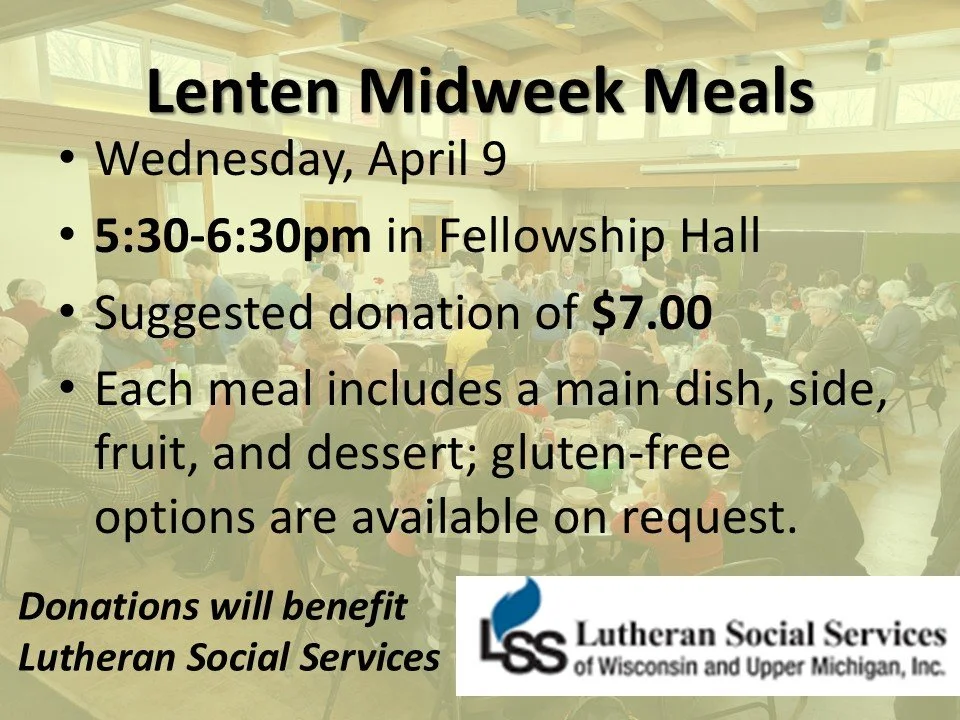 Lenten Midweek Meals 