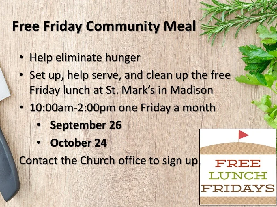 Free Friday Community Meal