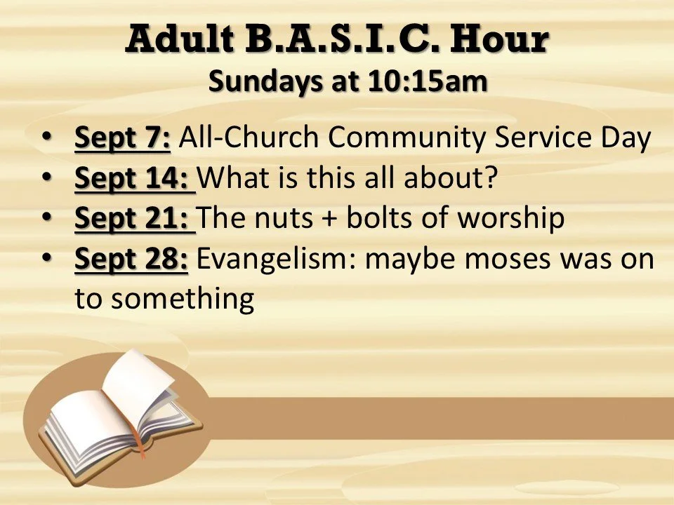 September Adult B.A.S.I.C