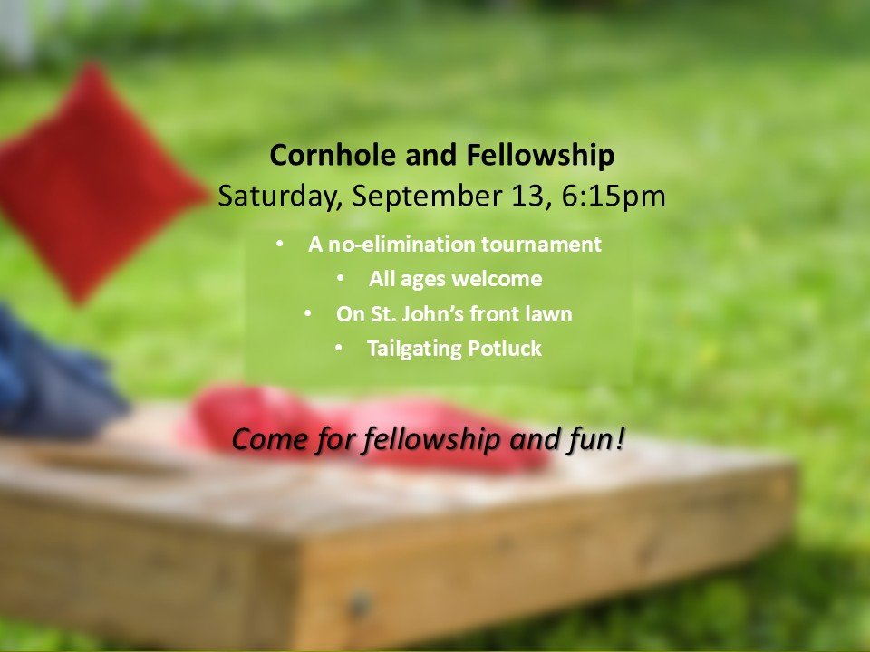 Cornhole and Fellowship