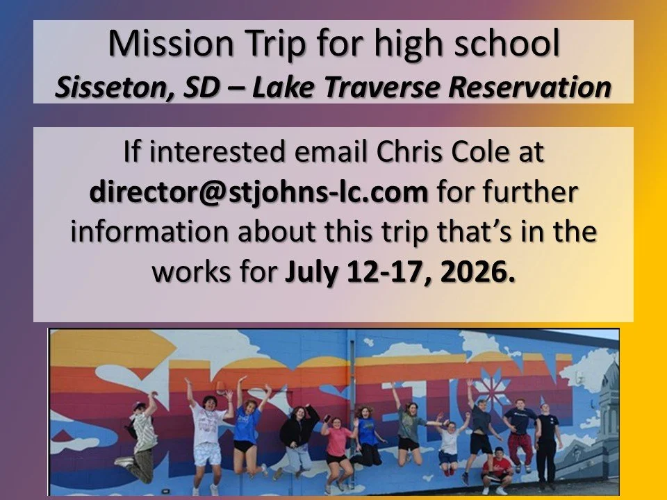 Mission Trip for high school