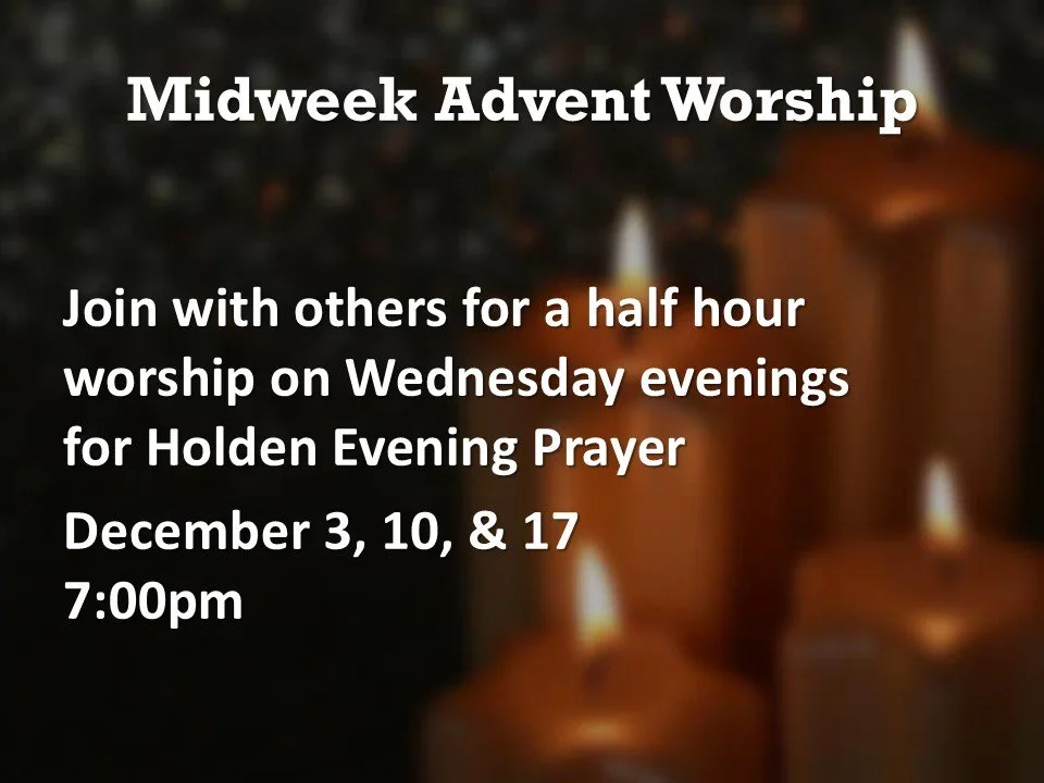 Midweek Advent Worship  