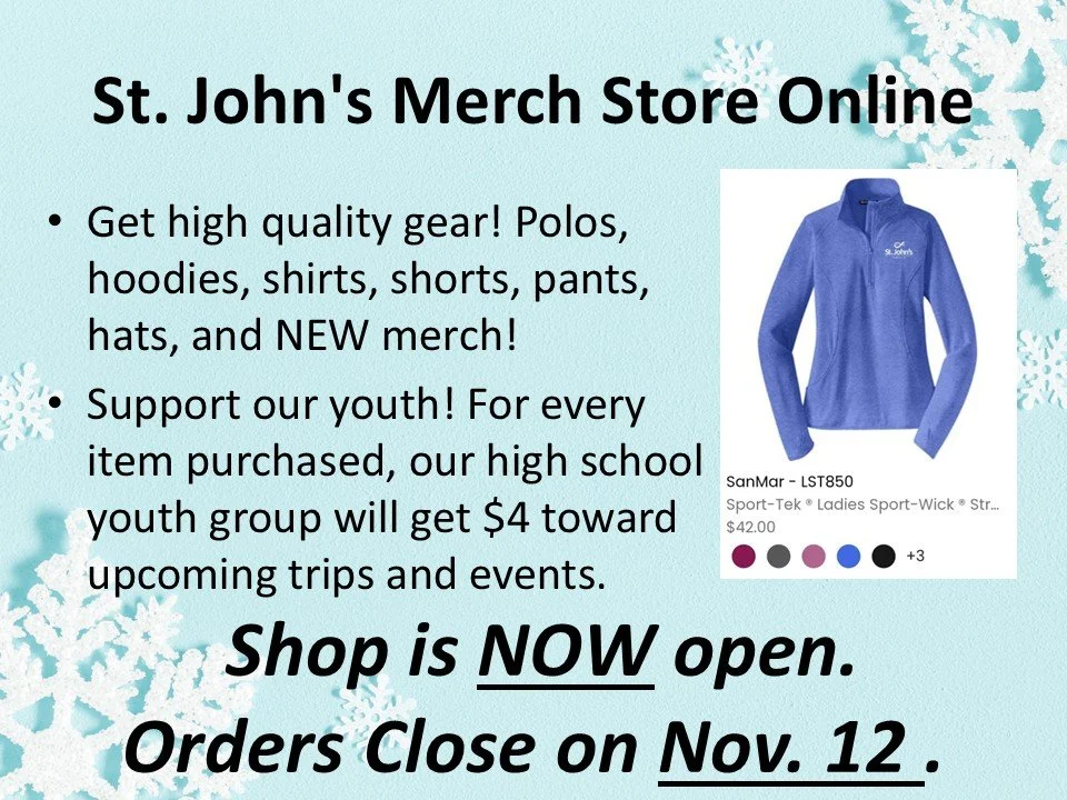 St. John's Merch shop