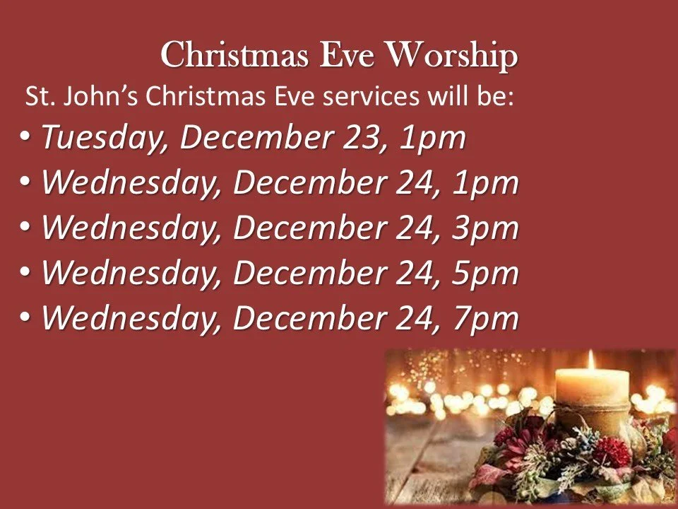 Christmas Eve Worship services 