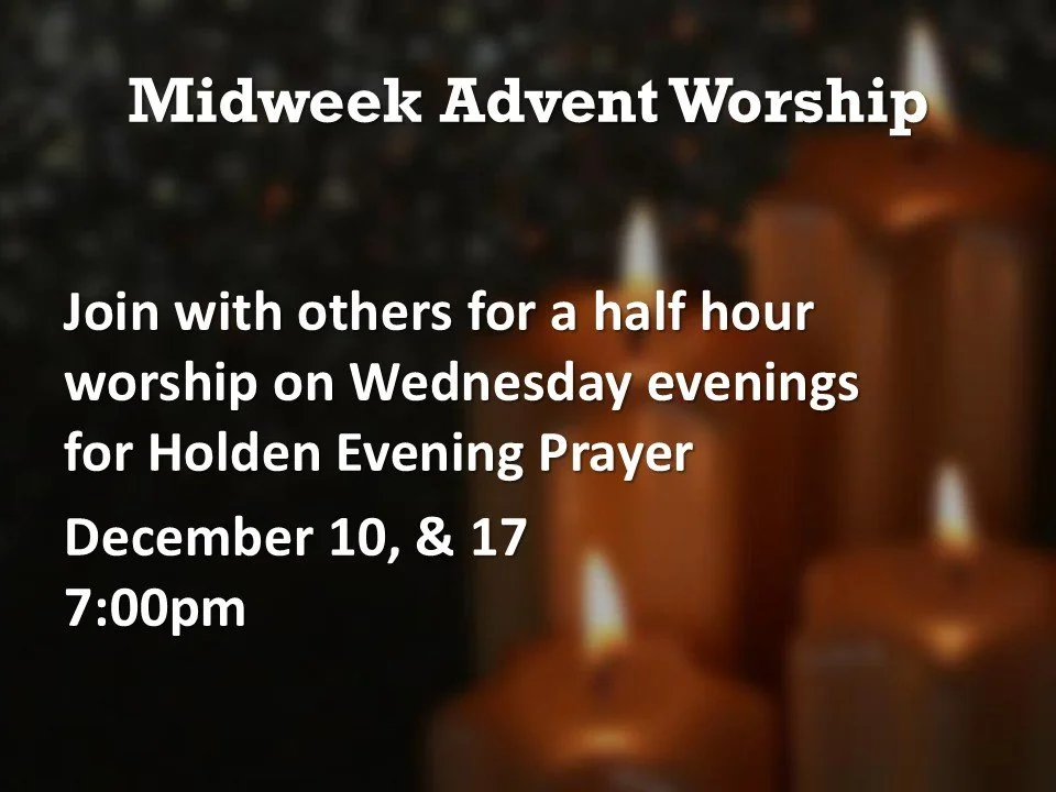 Midweek Advent Worship 