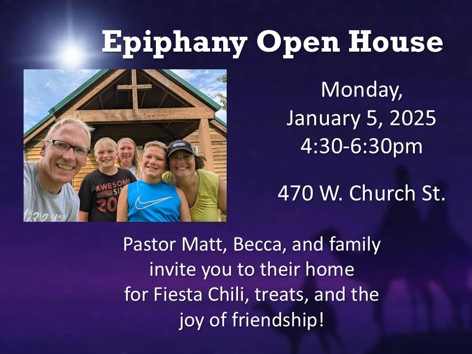 Epiphany Open House at the Poock’s 