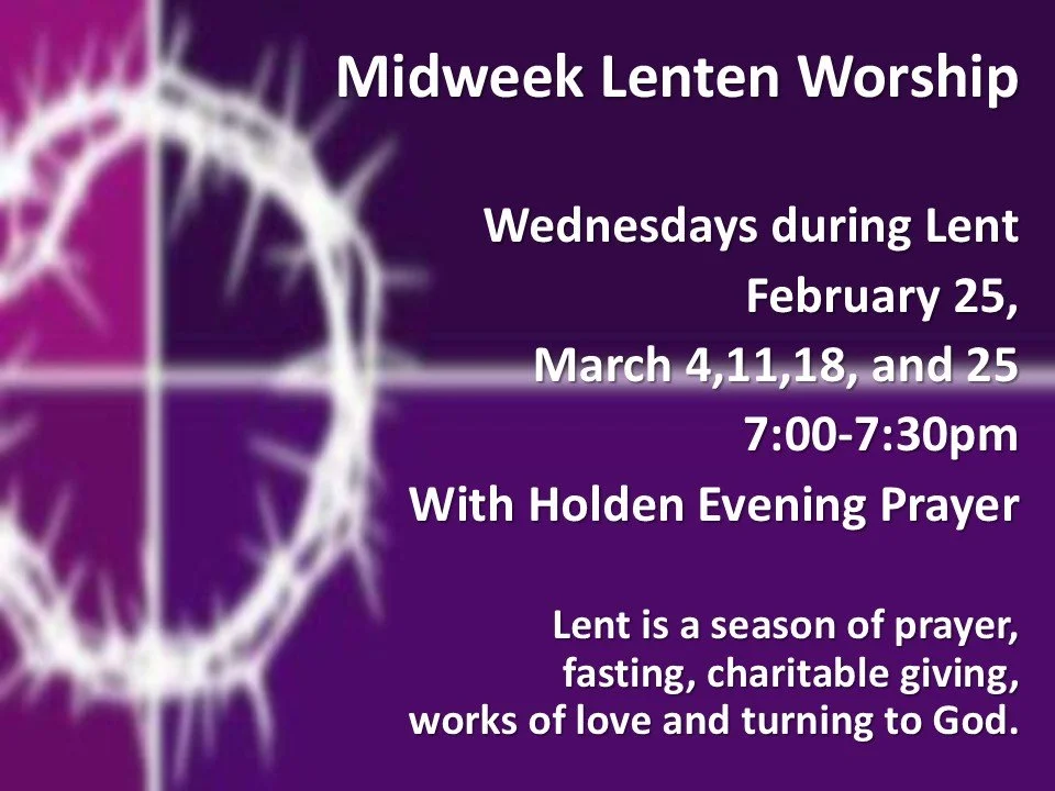 Midweek lenten worship