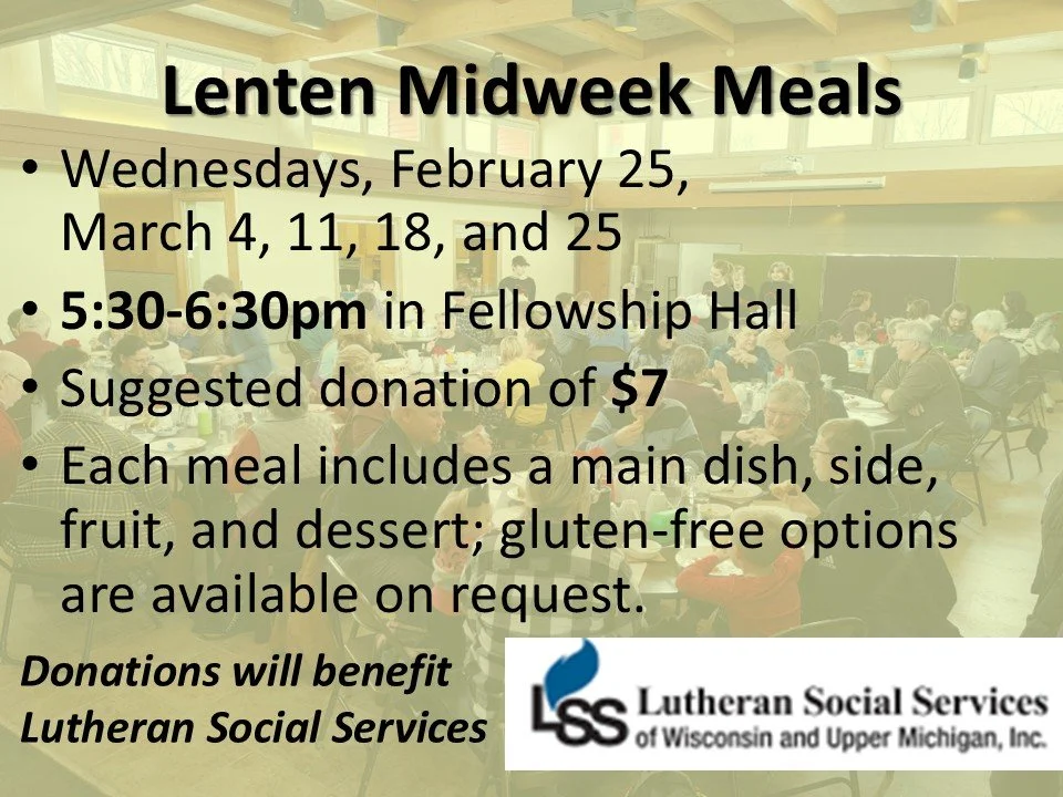 Lenten Midweek Meals