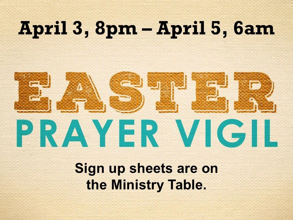 Easter Prayer Vigil