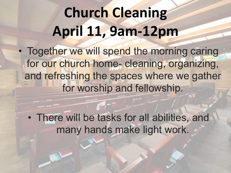 Church cleaning