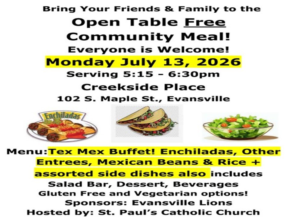Open Table FREE Community Meal