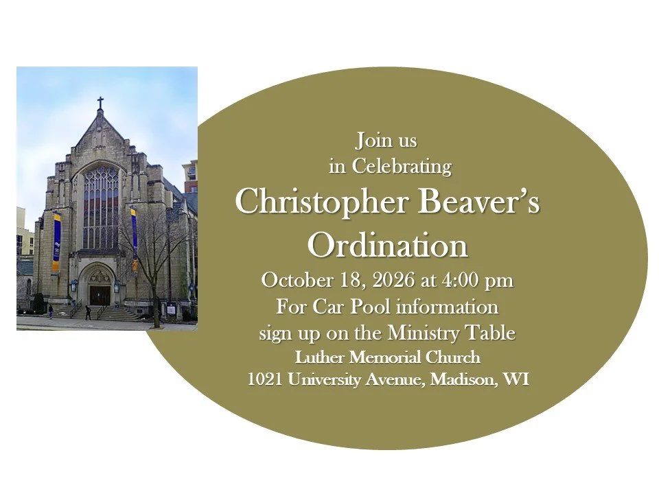Christopher Beaver’s Ordination