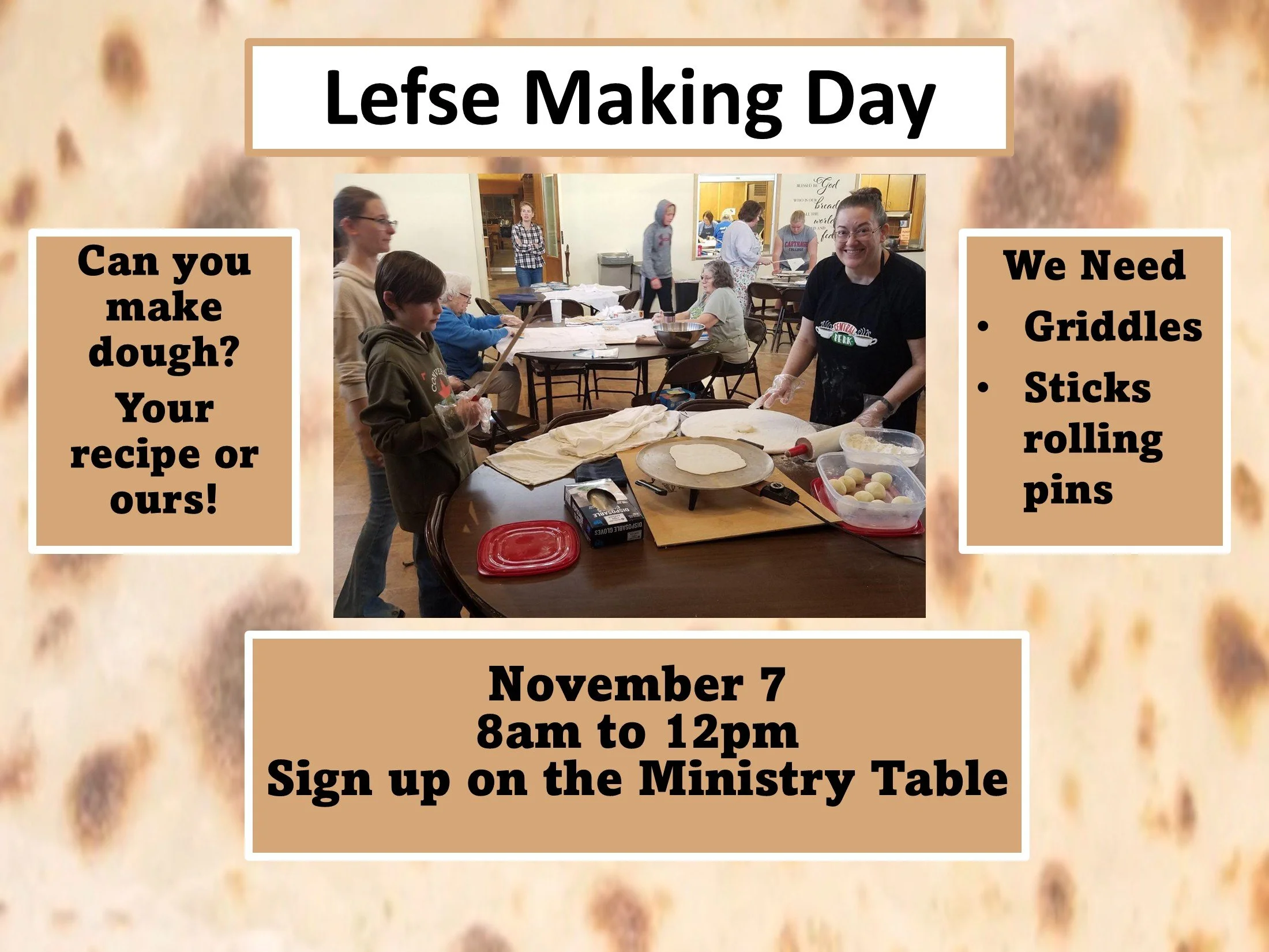 Lefse making