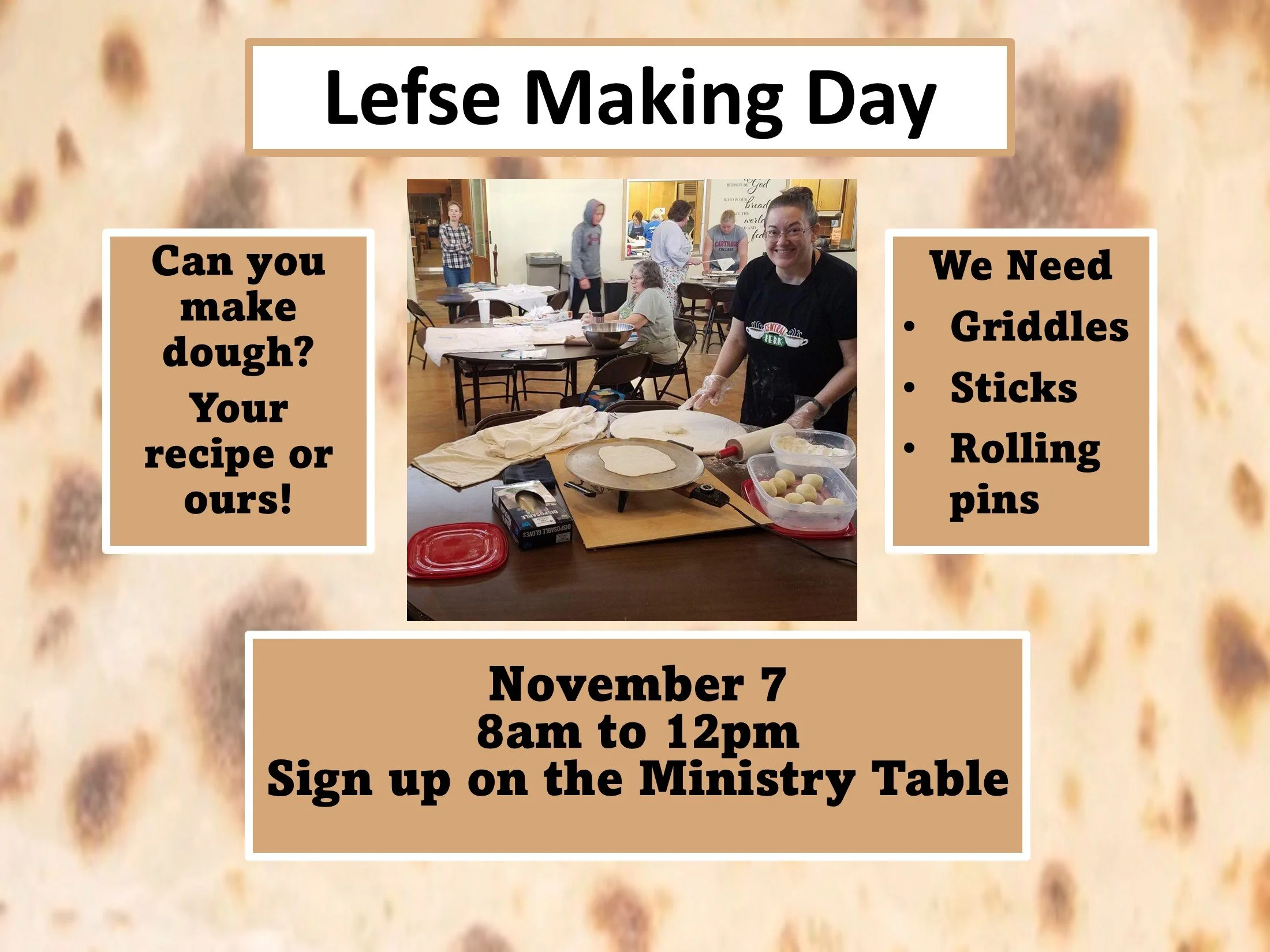 Lefse making