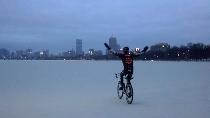 On The Frozen Charles River. Source: Reddit