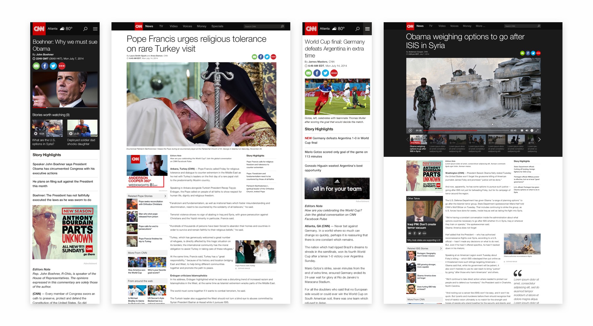 Video and images, front and center