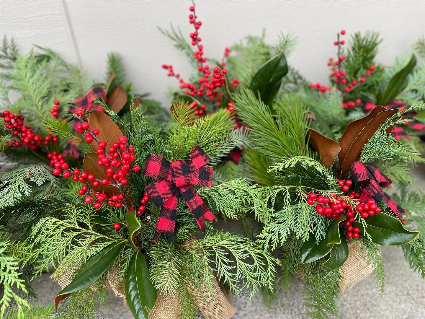 Our holiday greenery jar arrangements will go live later tonight on our site. These make a great gift that lasts for weeks. Delivery only this year, but you&rsquo;ll have two dates to choose from! If you&rsquo;re needing a floral specific arrangement