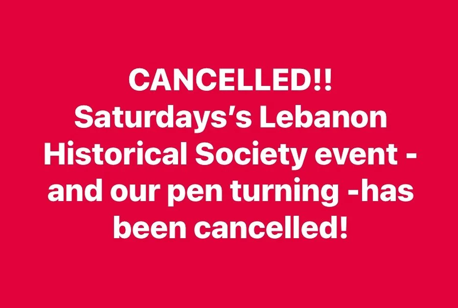Due to the weather the Lebanon Heritage Society has cancelled the event scheduled for 6/14/2025.