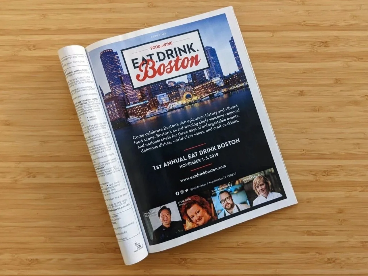 EAT.DRINK.BOSTON, FOOD &amp; WINE OCTOBER 2019