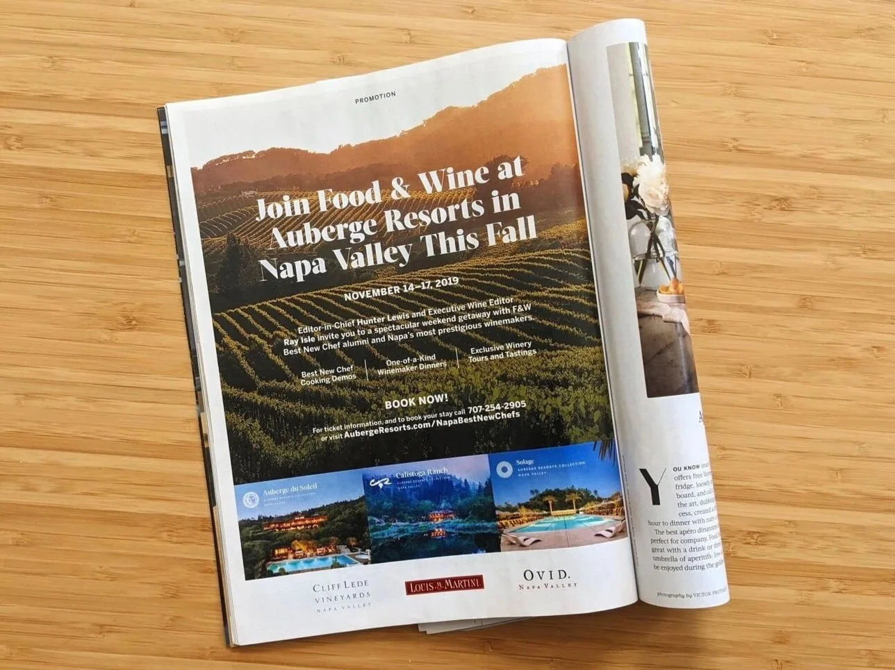 BEST NEW CHEFS NAPA, FOOD &amp; WINE OCTOBER 2019