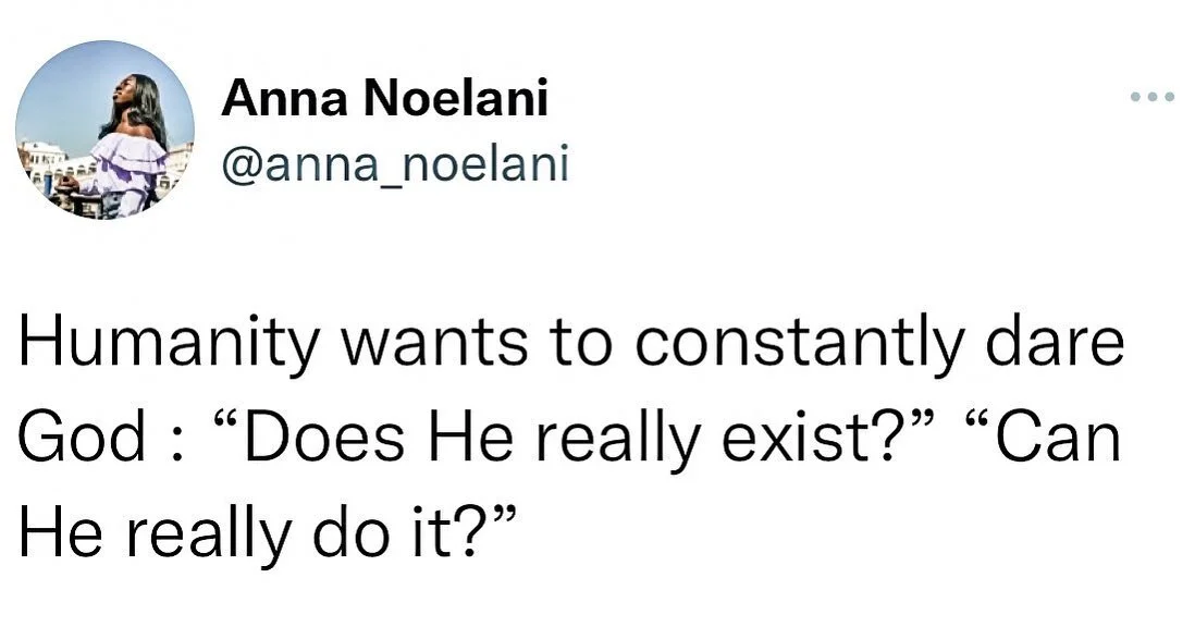 My dad, Apostle George, mentioned this quote. And it made me think. We say God doesn&rsquo;t exist but we constantly bring Him up in conversations. We live our lives however we want to but then we wonder if He&rsquo;s really there. My friend @eugenia