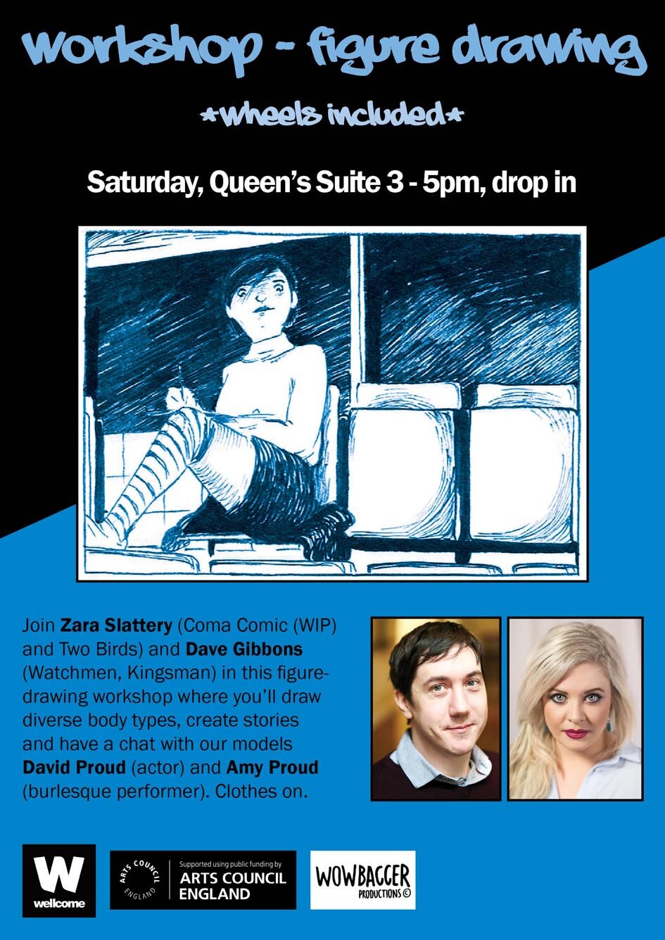 Figure Drawing at Thought Bubble Comic Con 2019