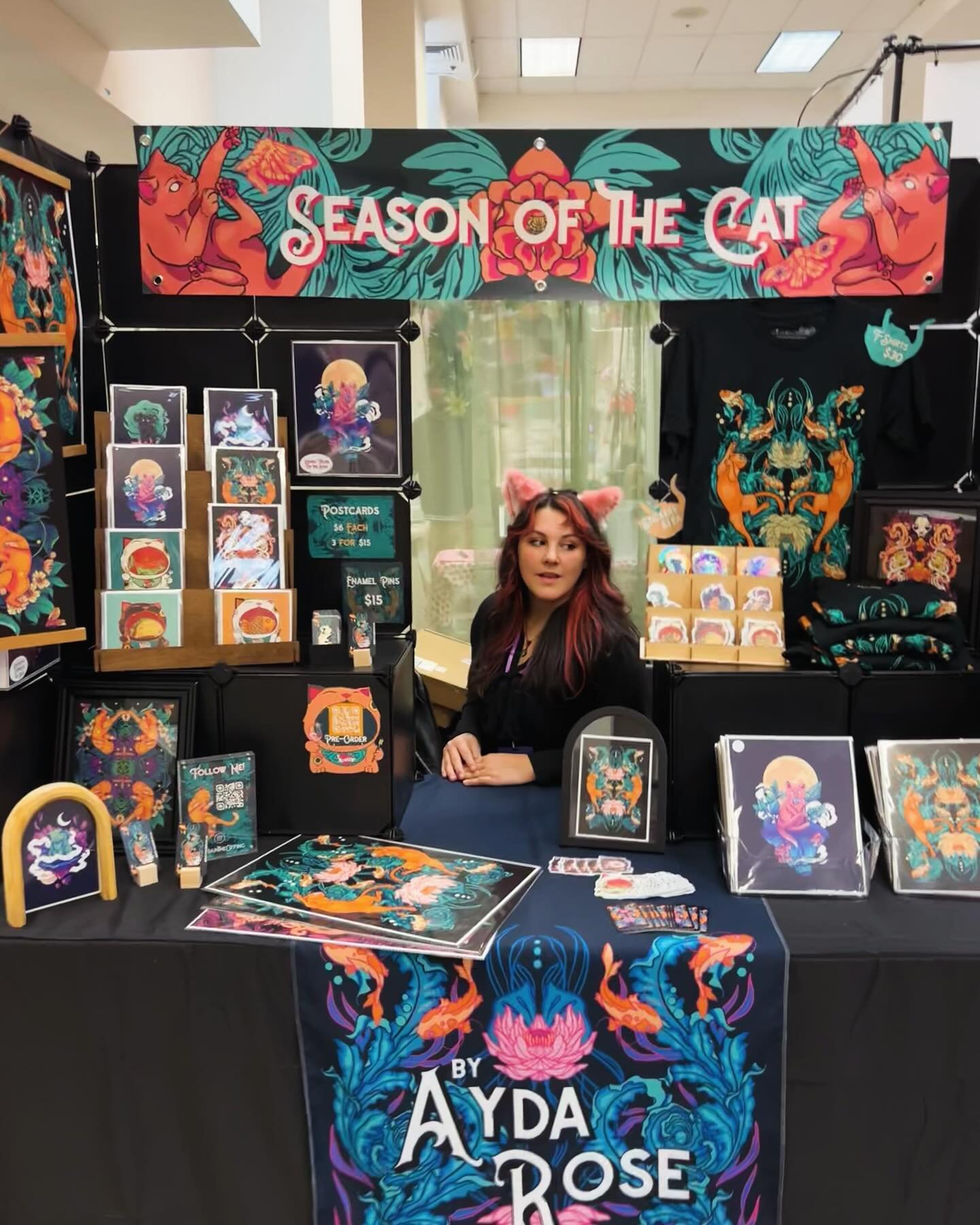 I&rsquo;ll be out tonight on Pac Ave for @tacomanightmarket with my Season of the Cat setup. If you&rsquo;re in the market for some Cat related goods, come see me! 5-10pm, 710 Pacific Ave in Tacoma.
-
-
-
#tacomawa #tacomanightmarket #tacomaartist #w