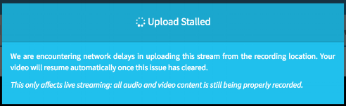 Upload Stalled Notification