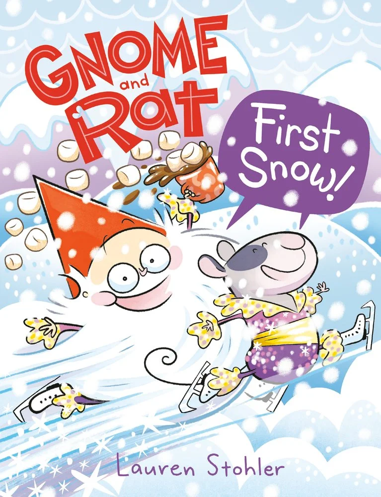 gnome and rat: first snow! by lauren stohler