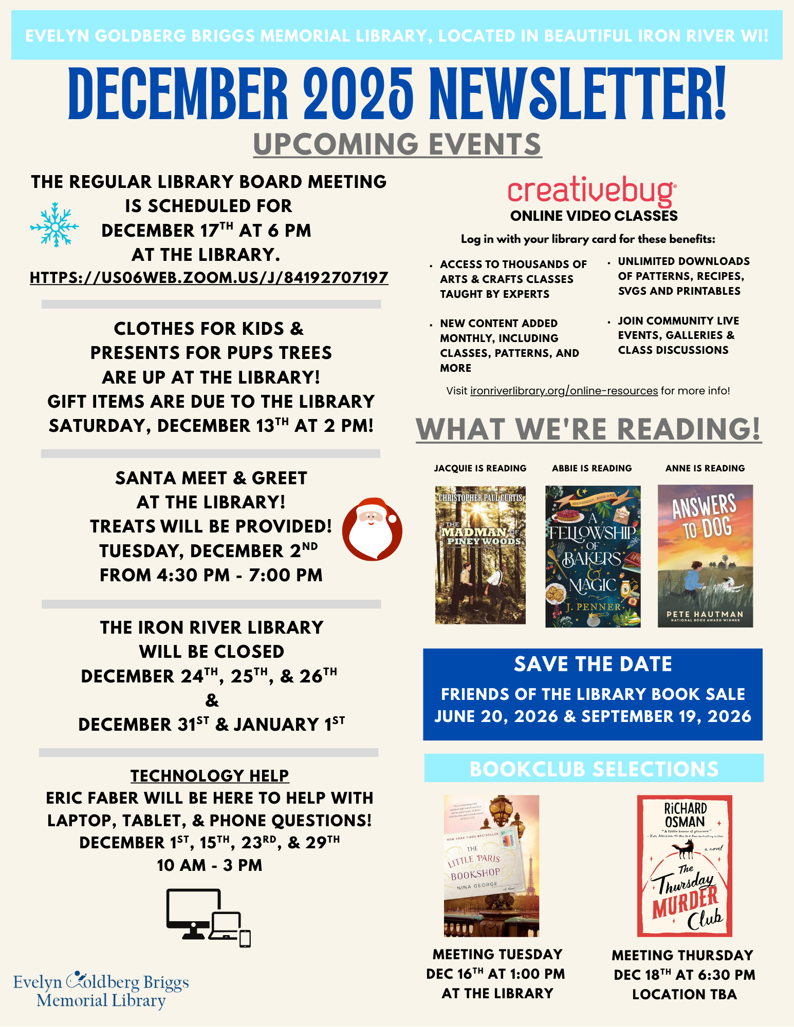 December 2025 Newsletter