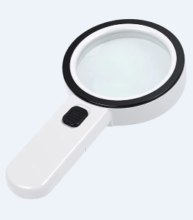 Hand Held Magnifier with light