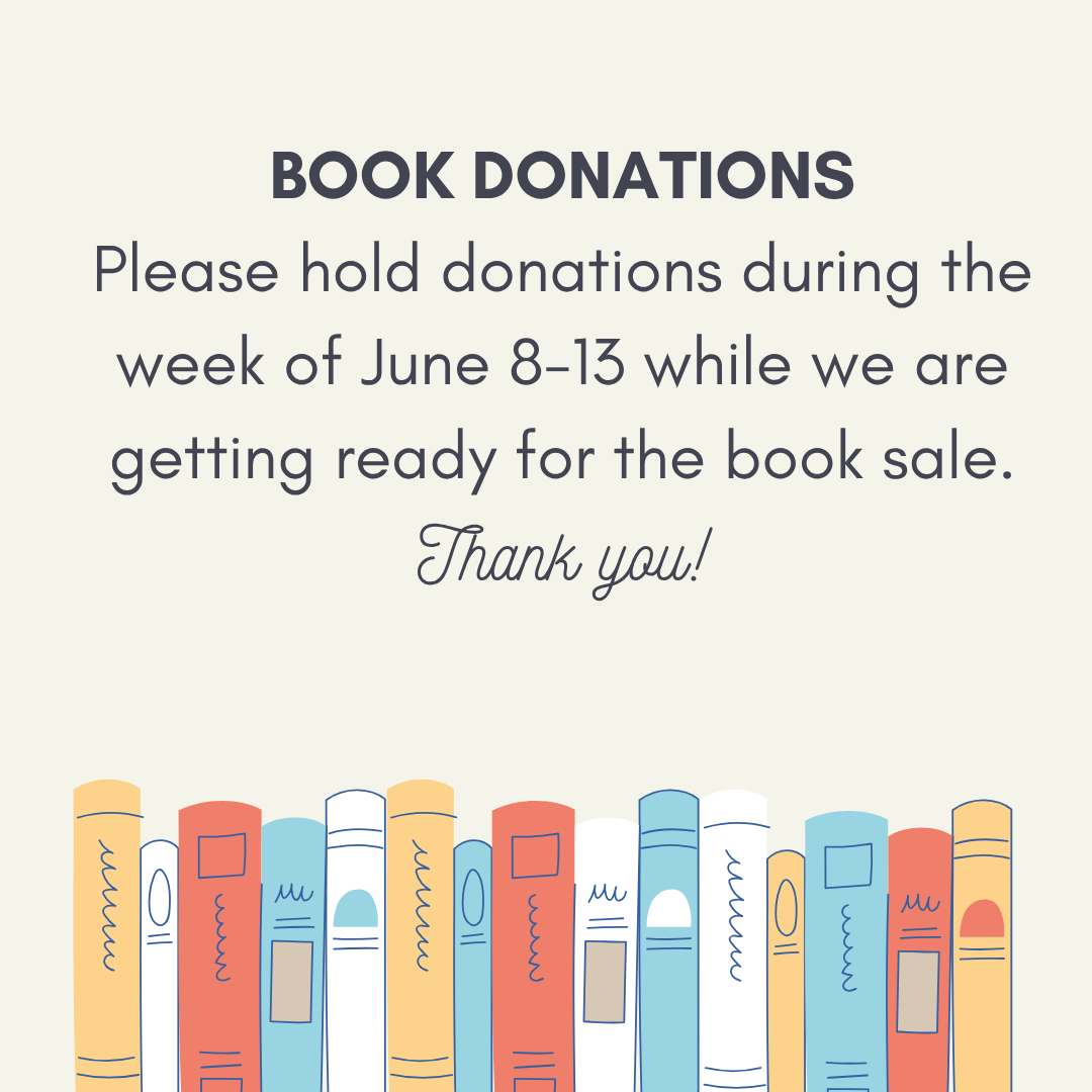 Hold Book Donations