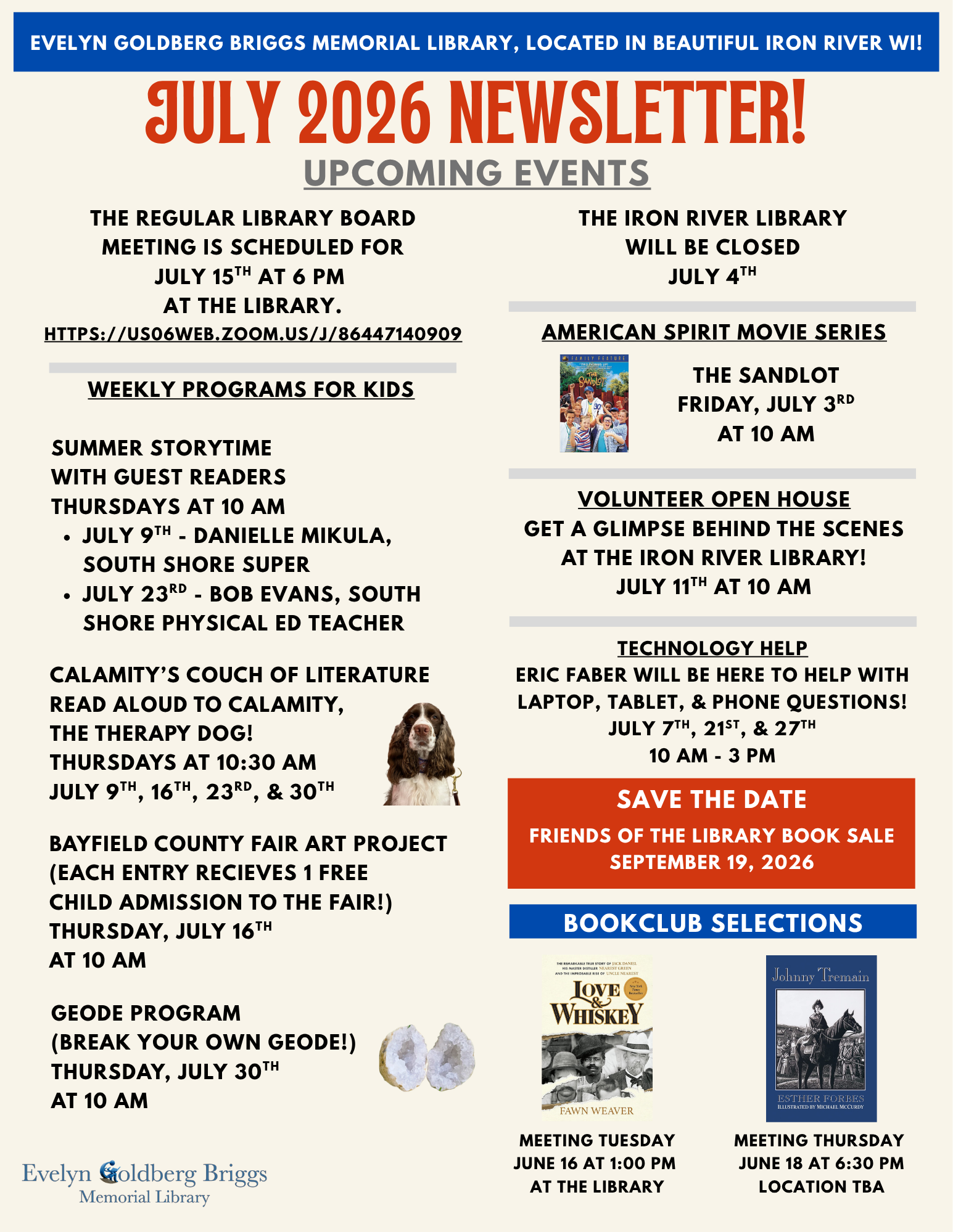 July Newsletter