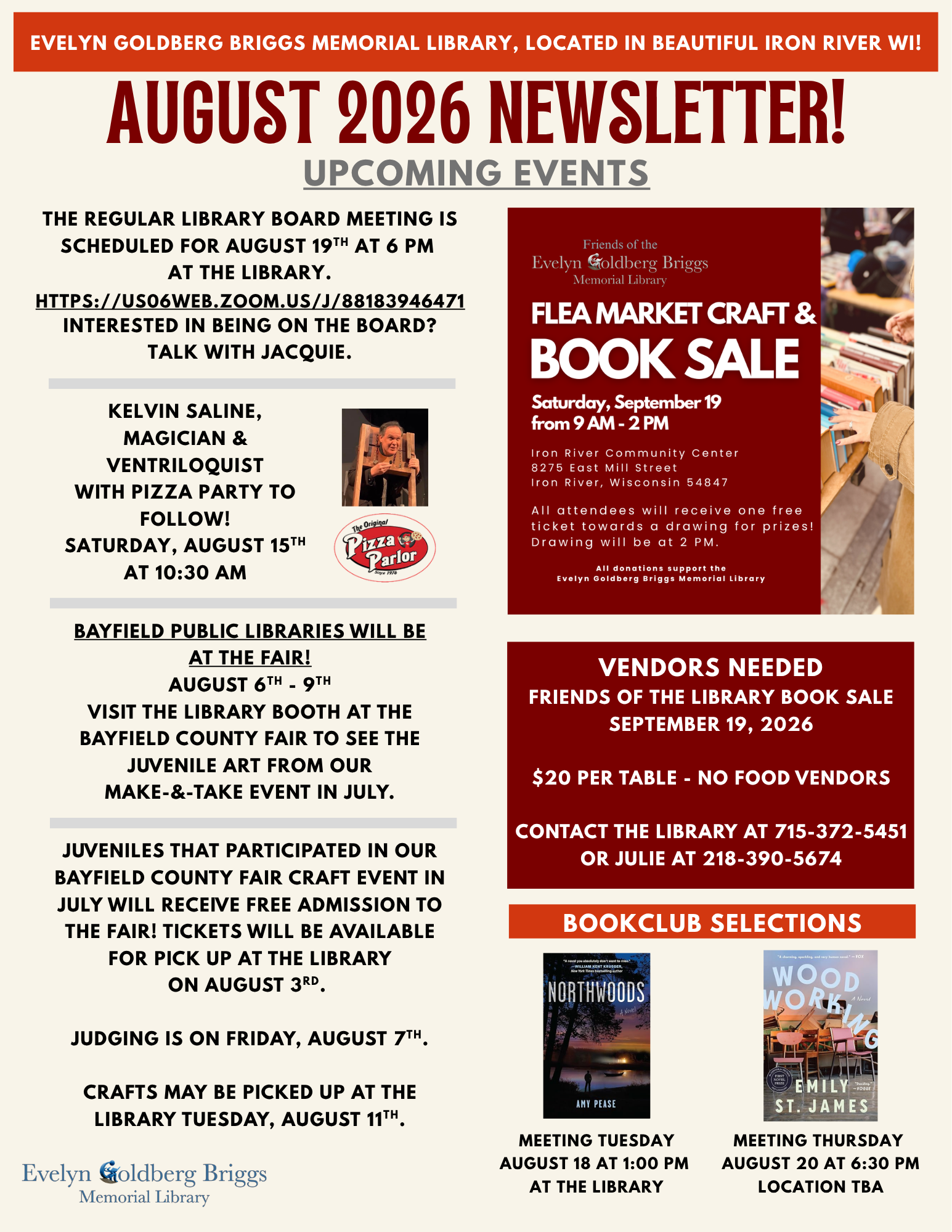 August Newsletter