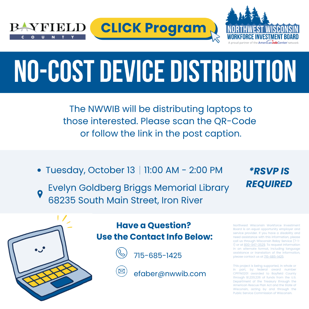 CLICK Program No-Cost Laptop Distribution