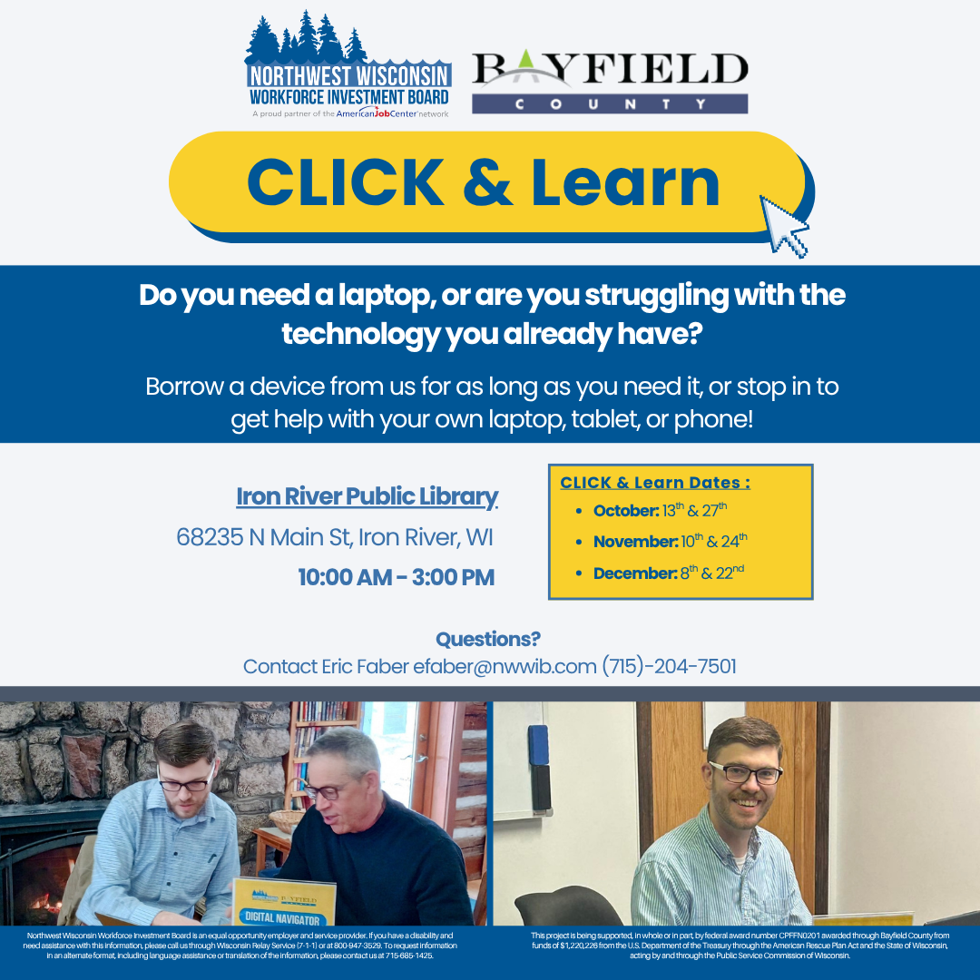 CLICK &amp; Learn Technology Help