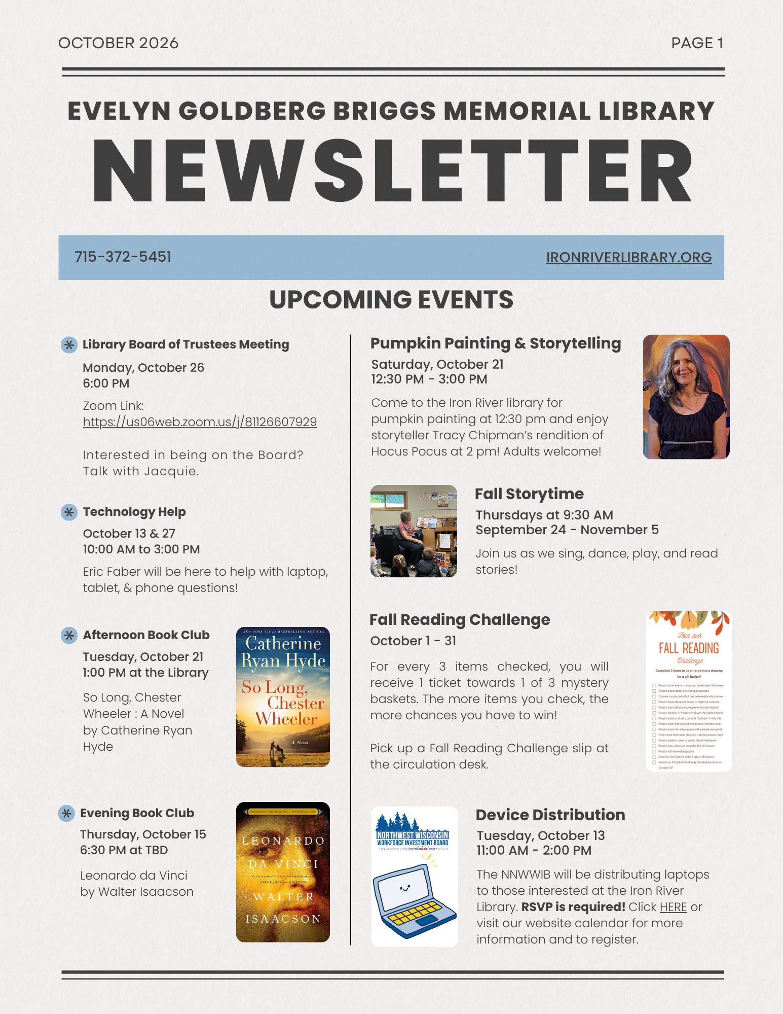October Newsletter