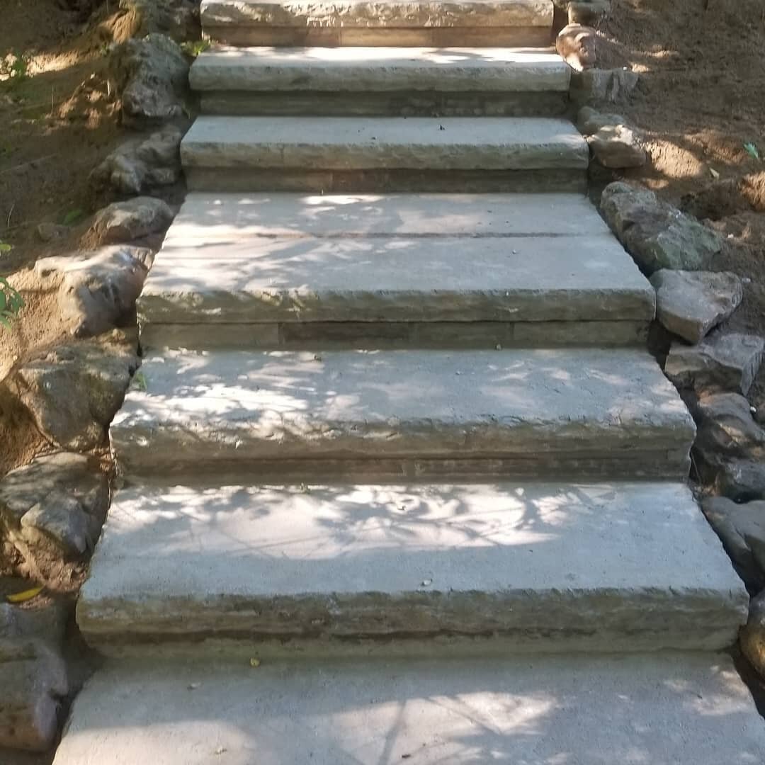 Staircase to ravine