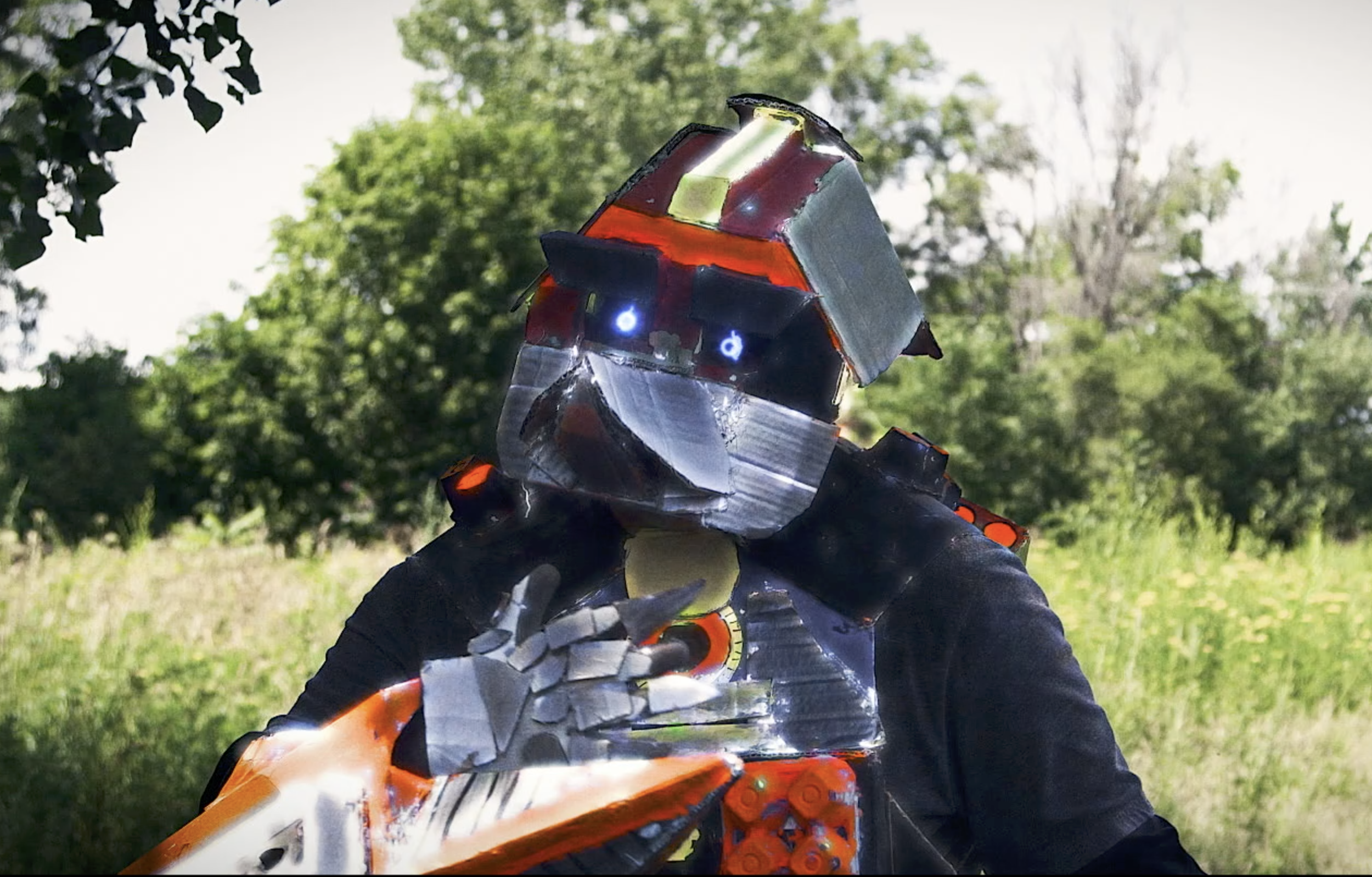 Ben as I-Acron on set of New Age of Heroes : Cataclysm 2018