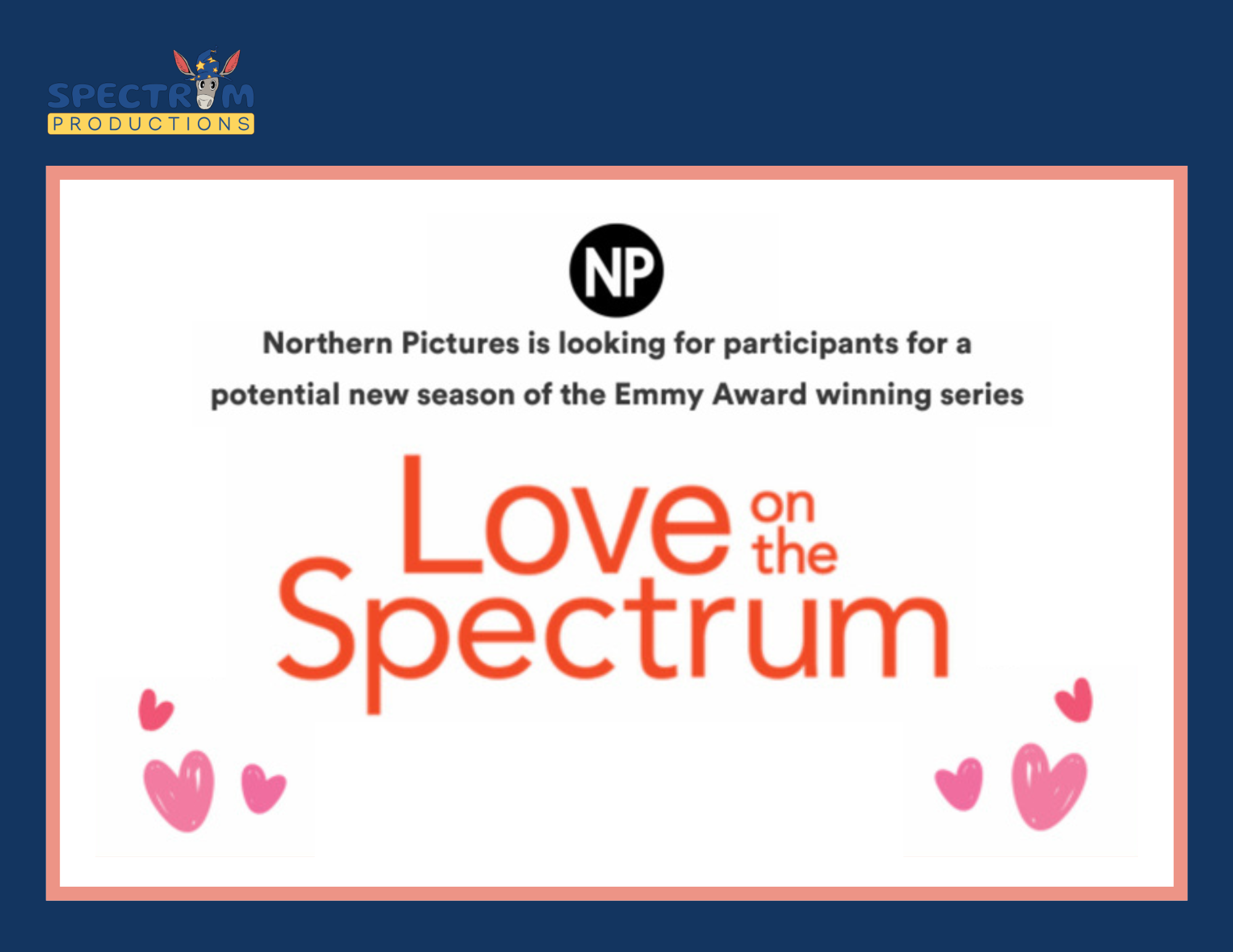 CASTING CALL NOTICE: Love on the Spectrum