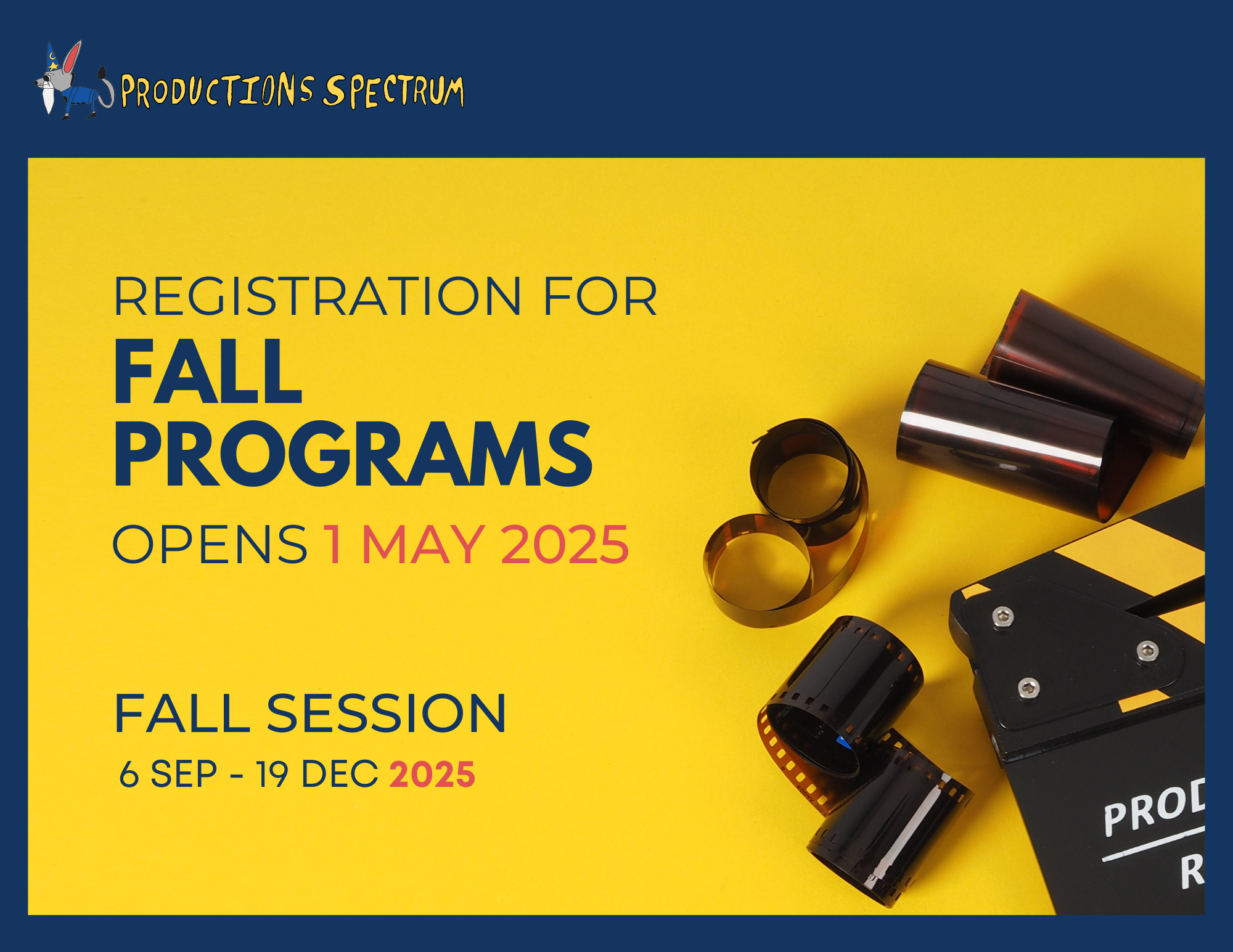 Fall Program Registration Opens May 1, 2025