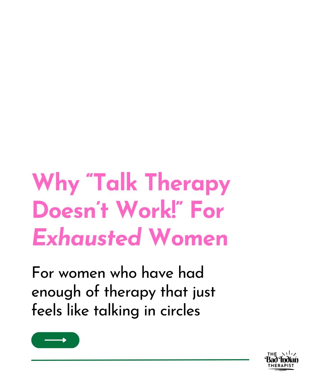 You can&rsquo;t keep doing the same thing over and over and expect different results. 

Let&rsquo;s face it, nothing is ever a quick fix. And sometimes&hellip;the mountain is you. 

Here&rsquo;s the truth: you and I both know what you need to do. The