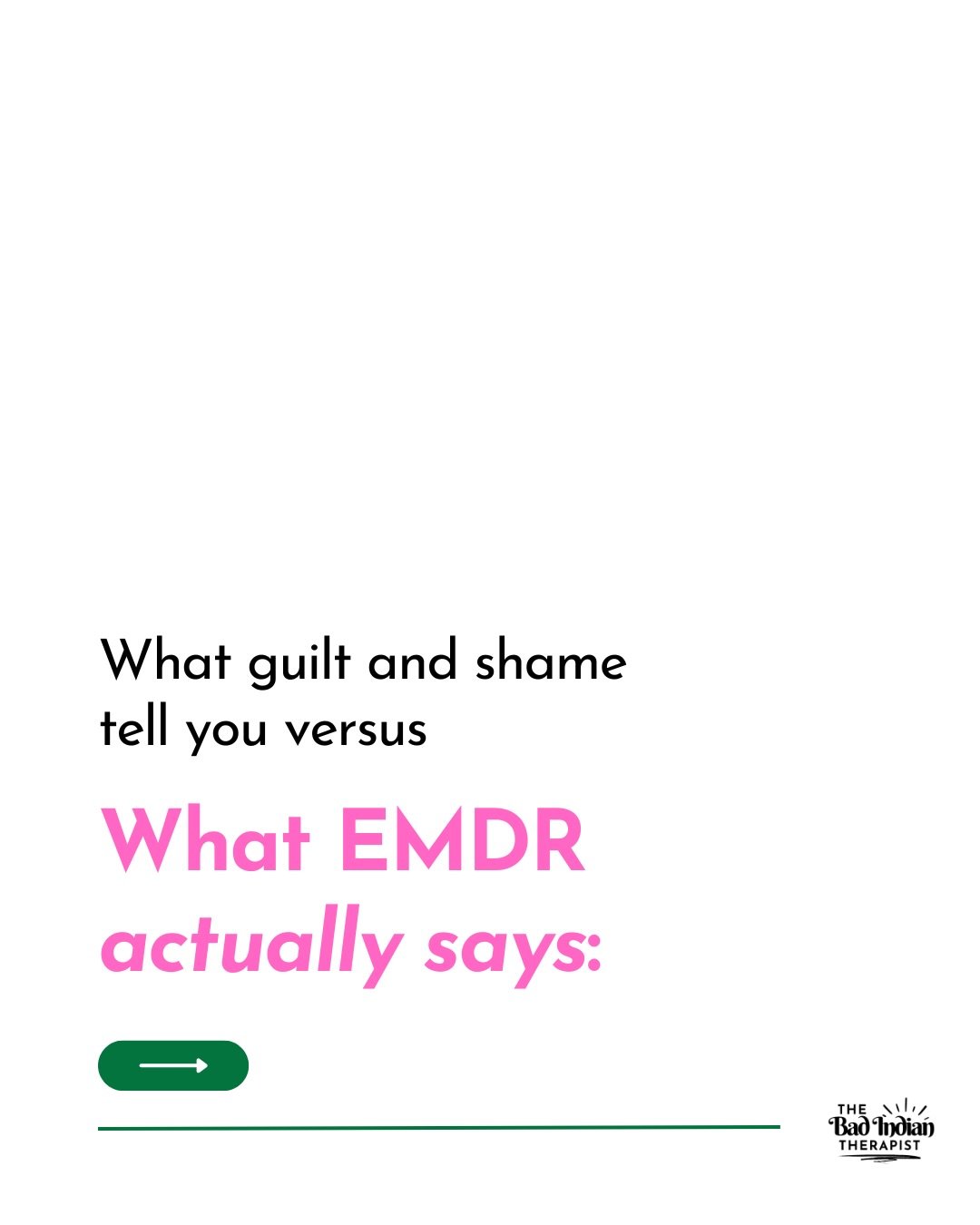 Eye Movement Desensitization and Reprocessing (EMDR) is a structured therapy that helps you get through pain that&rsquo;s keeping you stuck in the past, instead of allowing your past to interpret your current reality. 

It&rsquo;s a structured therap